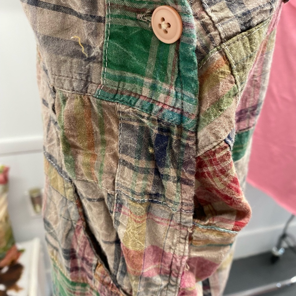 Jaded Gypsy Bohemian Patchwork Jumpsuit in Pink & Green - Picture 5 of 6